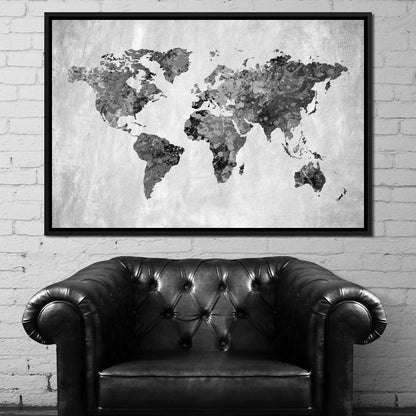 World Map 9 - Mateo Canvas Wall Art