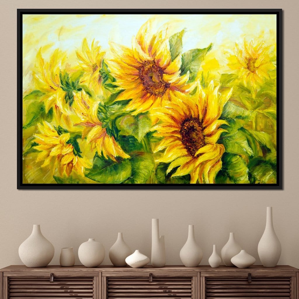 Beautiful Sunflowers Canvas Wall Art