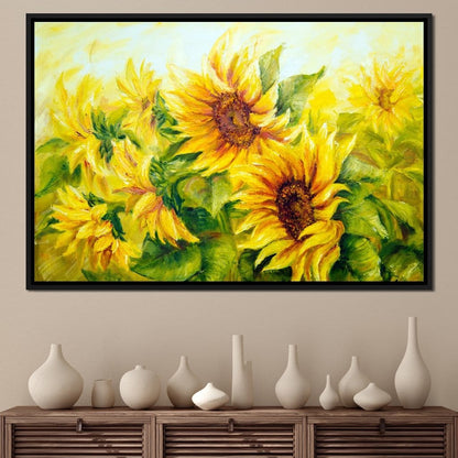 Beautiful Sunflowers Canvas Wall Art