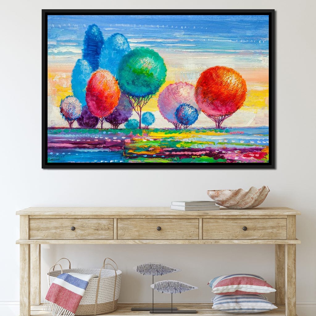 Autumn Fantasy Forest Canvas Wall Art