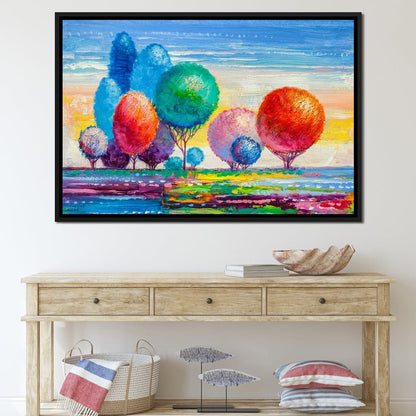 Autumn Fantasy Forest Canvas Wall Art