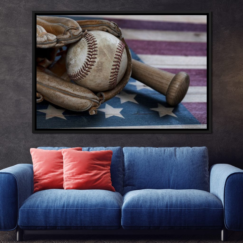 Baseball Nation Canvas Wall Art