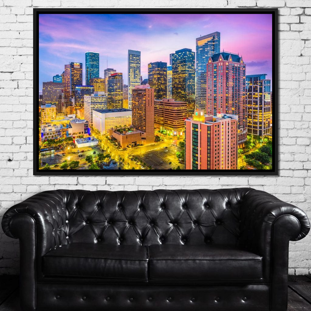 Houston Skyline Canvas Wall Art