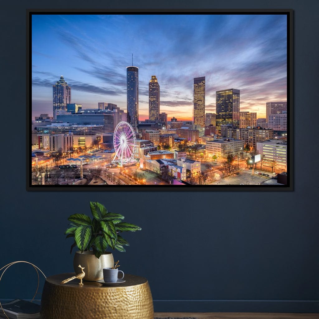 Atlanta Skyline Canvas Wall Art