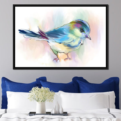 Watercolor Bird Canvas Wall Art