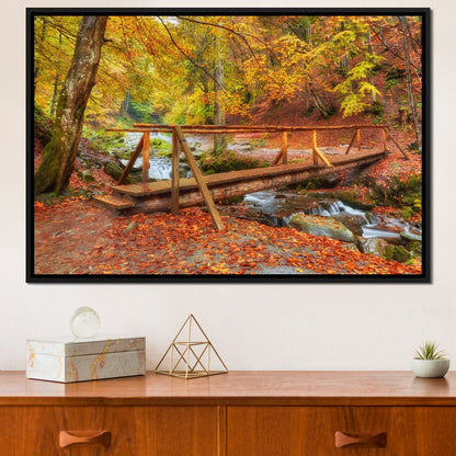 Wooden Bridge Canvas Wall Art