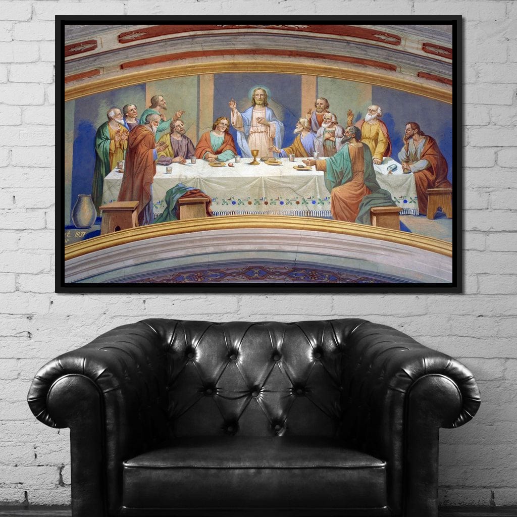 Last Supper Fresco Canvas Wall Art