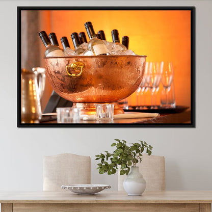 Chilled Wine Canvas Wall Art