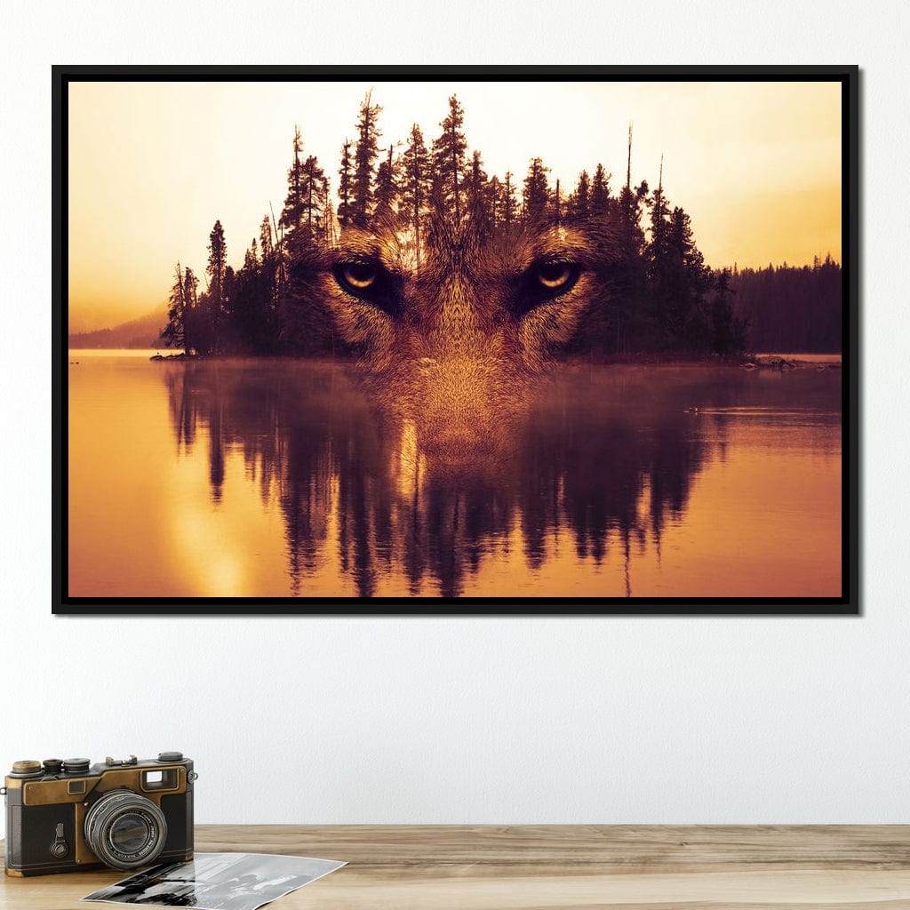 Lurking in the Woods Canvas Wall Art