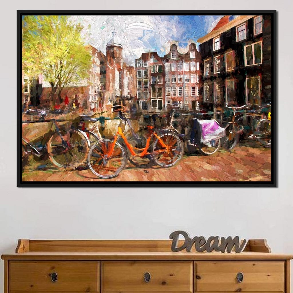 Amsterdam City Canvas Wall Art