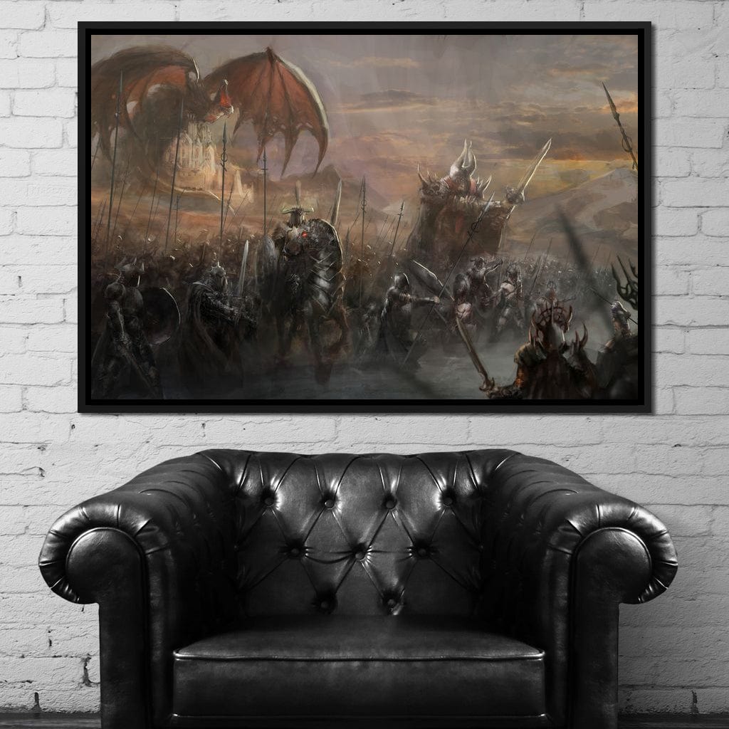 Fantasy Battlefield Canvas Wall Art