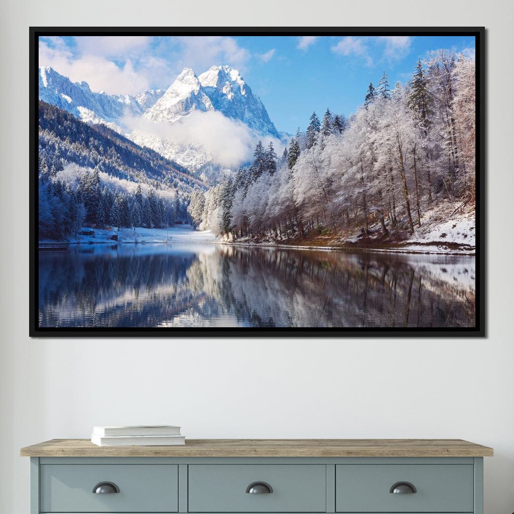 Winter in the Rockies Canvas Wall Art