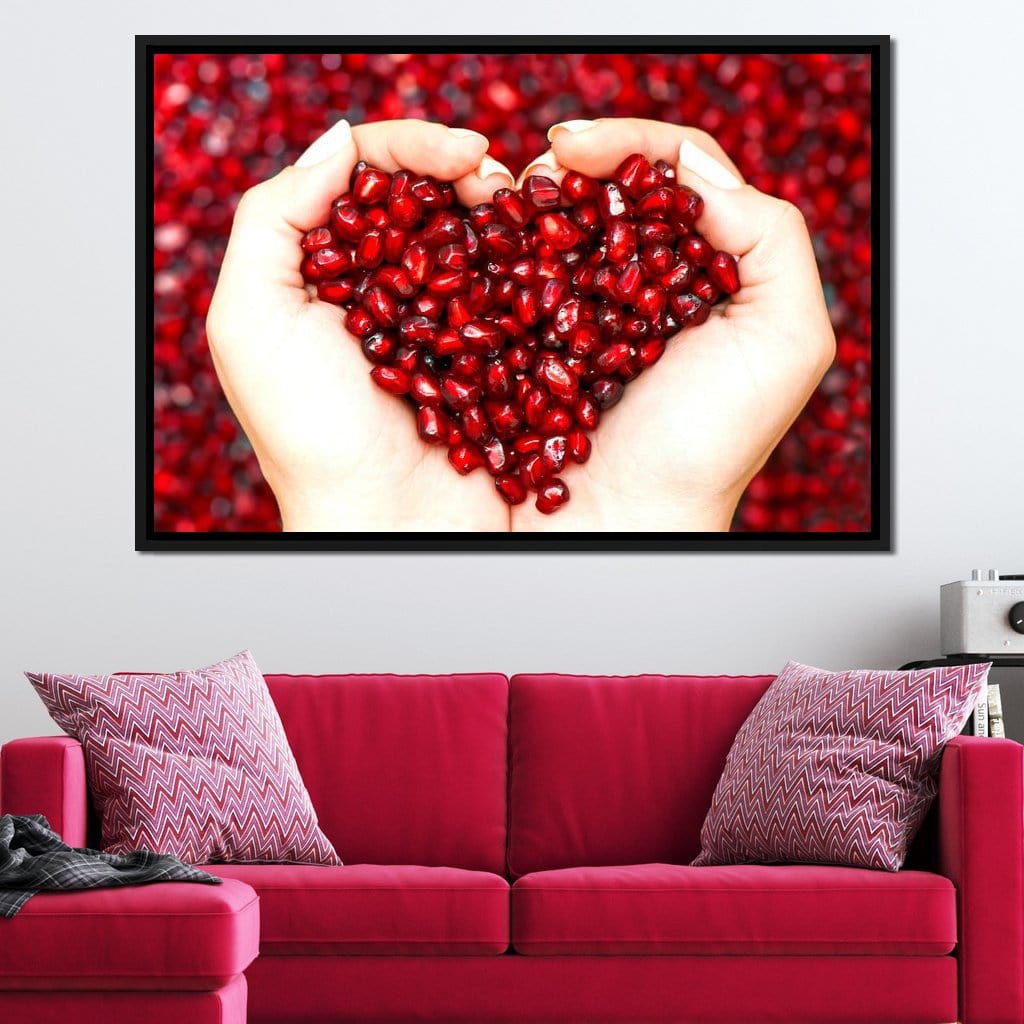 Pomegranate Seeds Canvas Wall Art