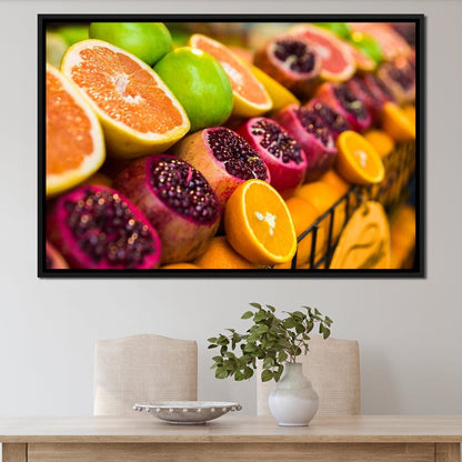 Istanbul Fruit Market Canvas Wall Art
