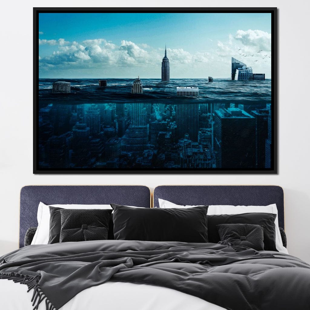 New York Underwater Canvas Wall Art