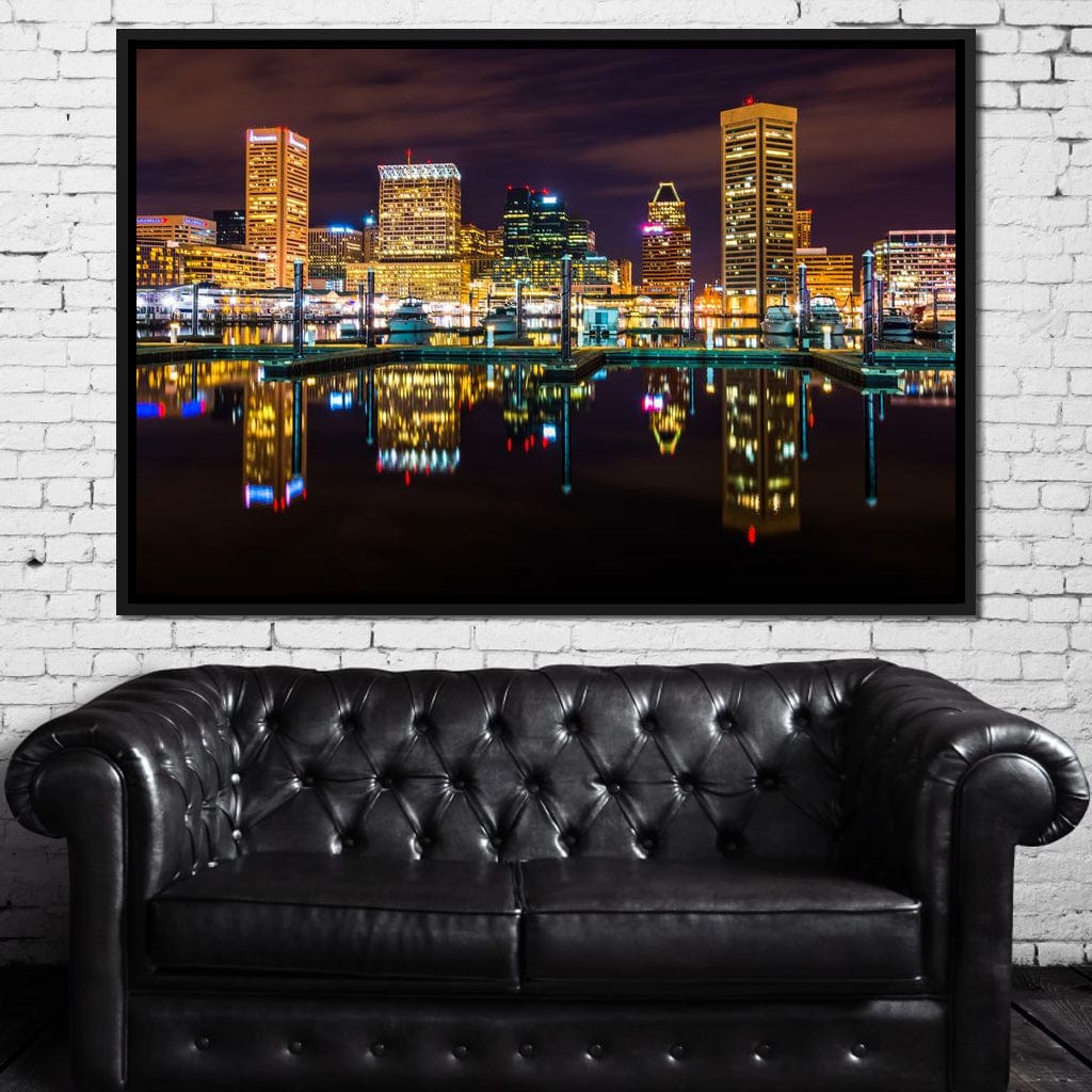 Baltimore Skyline Canvas Wall Art