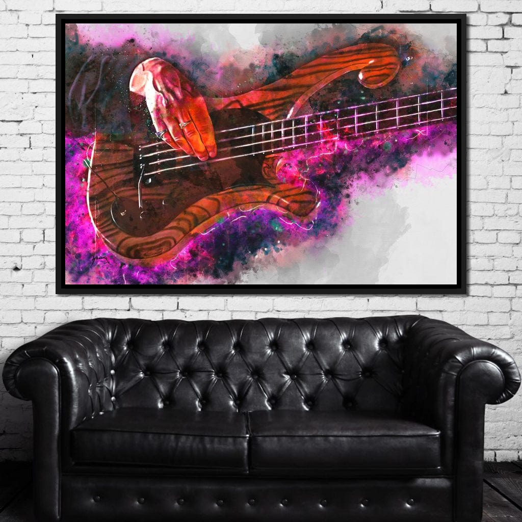 Les Claypool's Guitar Canvas Wall Art