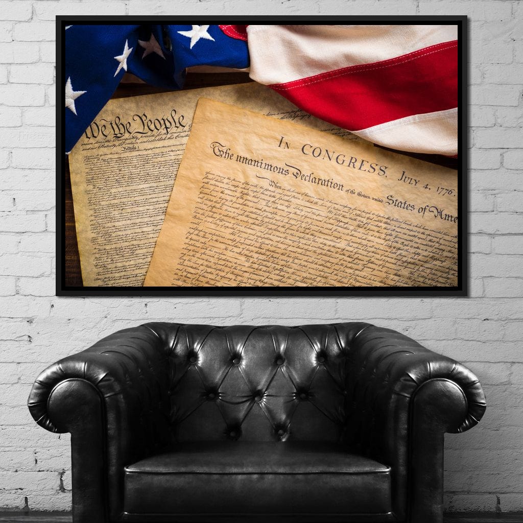 July 4th, 1776 Canvas Wall Art