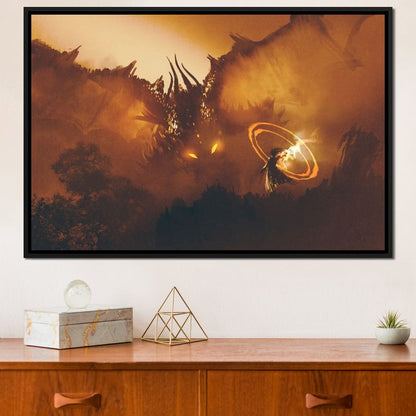 Epic Clash Canvas Wall Art