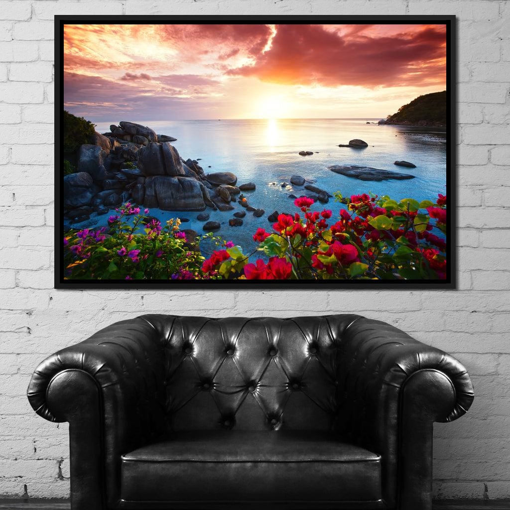 Tranquil Beach Resort Canvas Wall Art