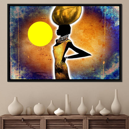 African Woman Canvas Wall Art