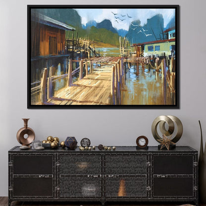 Fishing Pier Canvas Wall Art