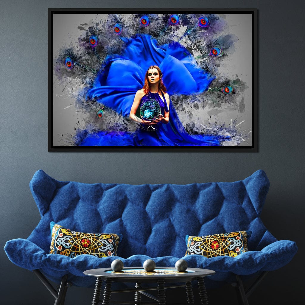 Feather Gown Canvas Wall Art