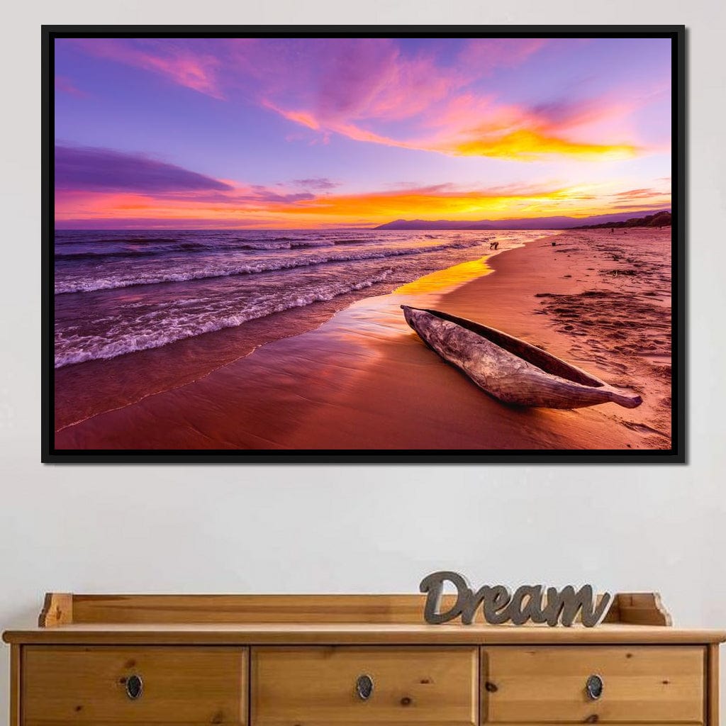 Lake Malawi Sunset Canvas Wall Art