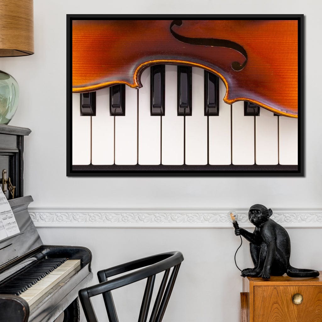 Violin & Piano Canvas Wall Art
