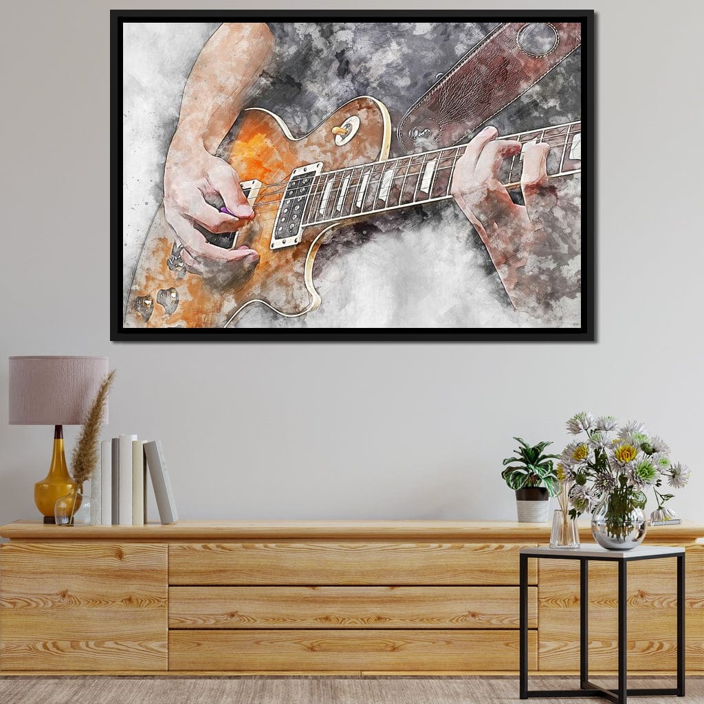 Electric Guitar - Mateo Canvas Wall Art