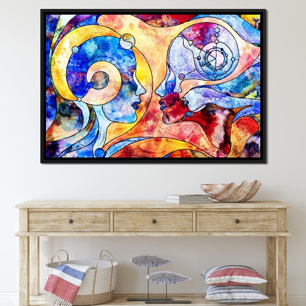 Face to Face Canvas Wall Art
