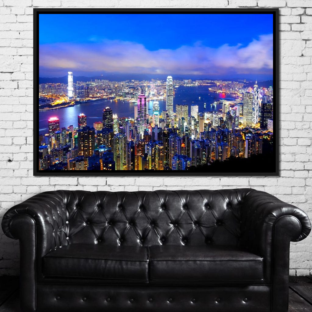 Hong Kong Skyline Canvas Wall Art