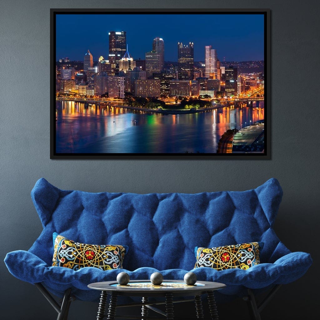 Pittsburgh Skyline Canvas Wall Art