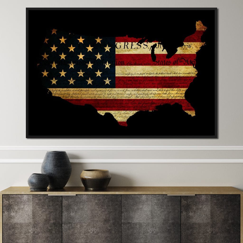 Declaration of Independence Canvas Wall Art