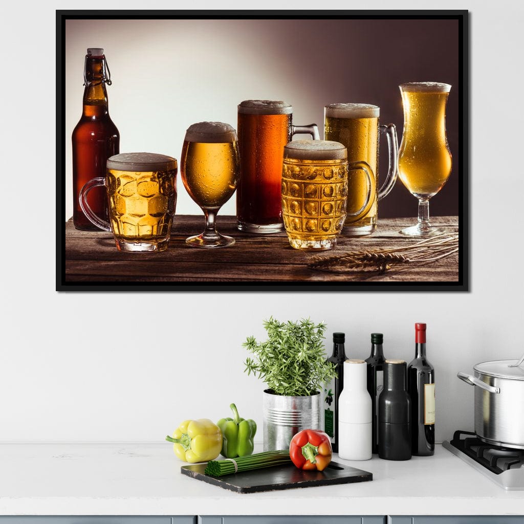 Beer Types Canvas Wall Art