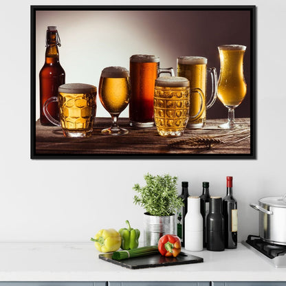 Beer Types Canvas Wall Art