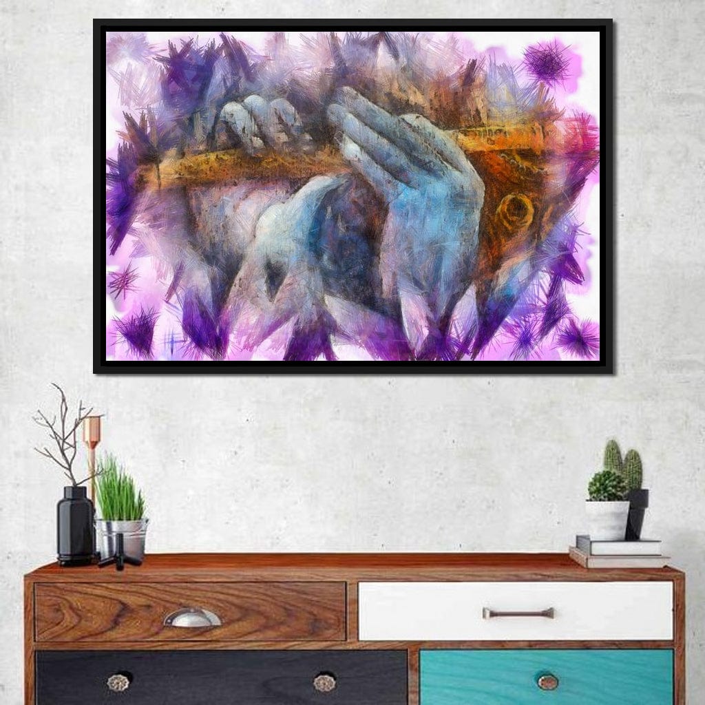 Krishna Playing the Flute Canvas Wall Art