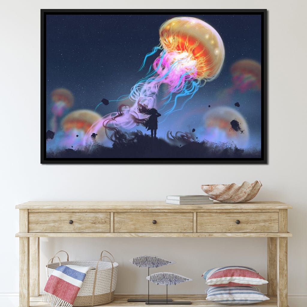 Giant Jellyfish Canvas Wall Art
