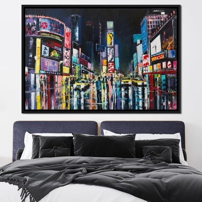 Busy Avenue Canvas Wall Art