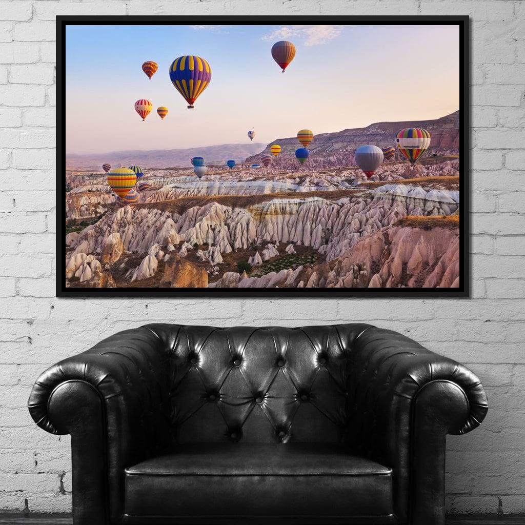Hot Air Balloons over Cappadocia Canvas Wall Art