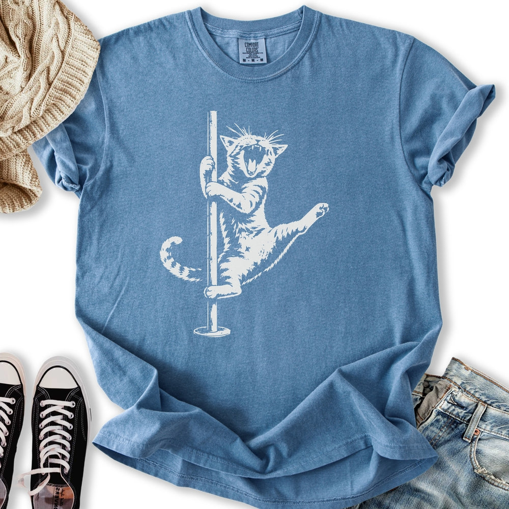 Cat Pole Dancer Relaxed Tee