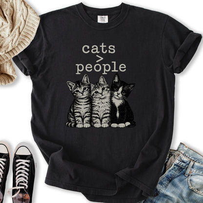 Cats > People Relaxed Tee