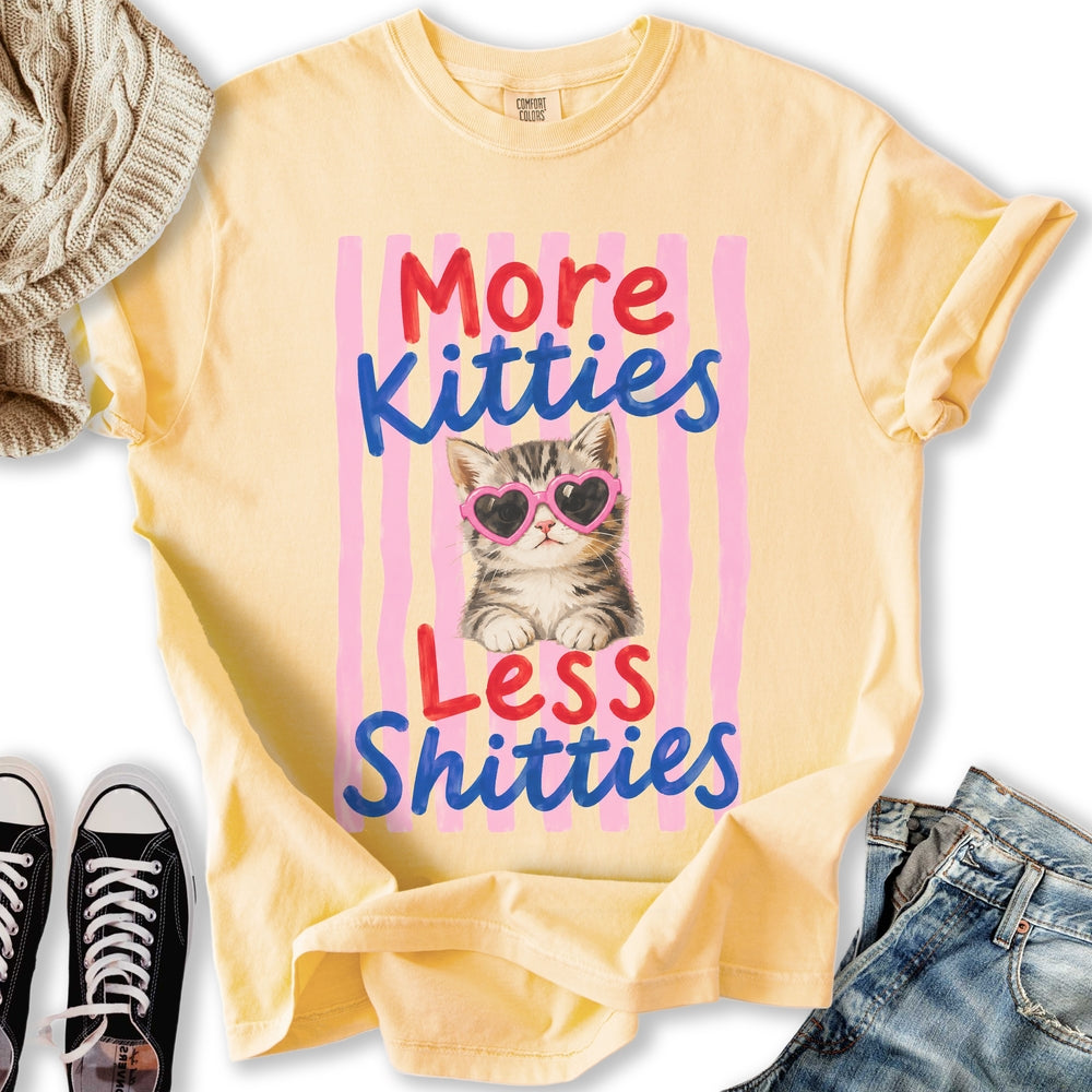 More Kitties Less Shitties Relaxed Tee