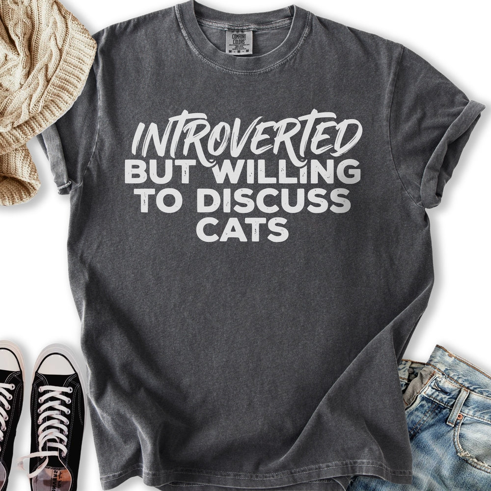 Willing To Discuss Cats Relaxed Tee