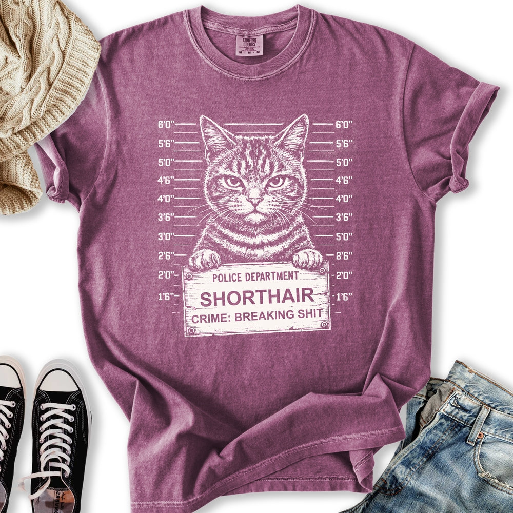 Cat Mugshot Relaxed Tee