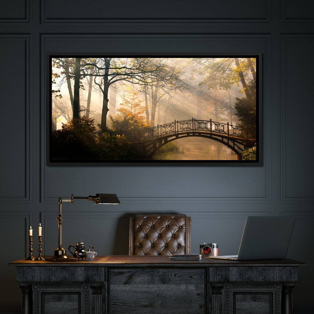 Park Bridge Canvas Wall Art