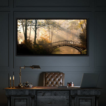 Park Bridge Canvas Wall Art