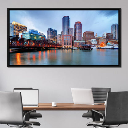 Boston Skyline Canvas Wall Art