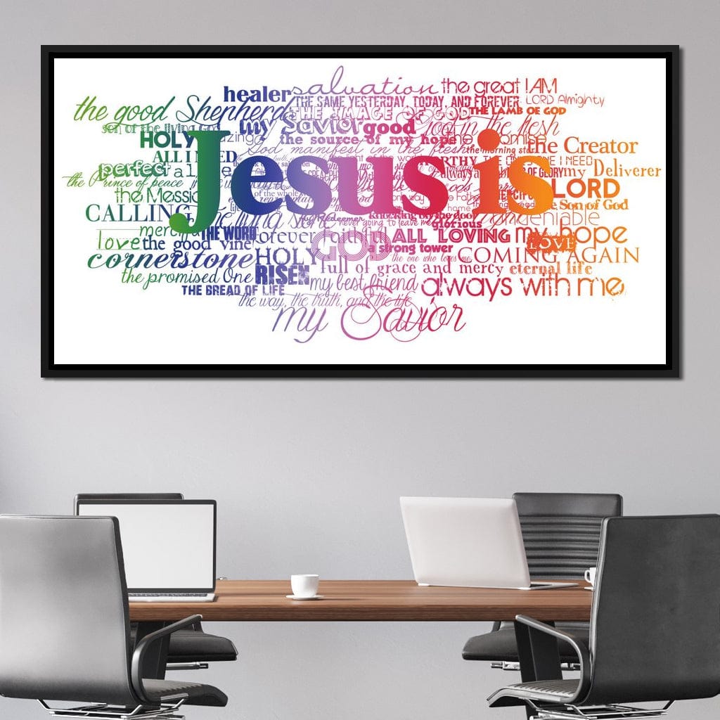 Jesus Is Canvas Wall Art