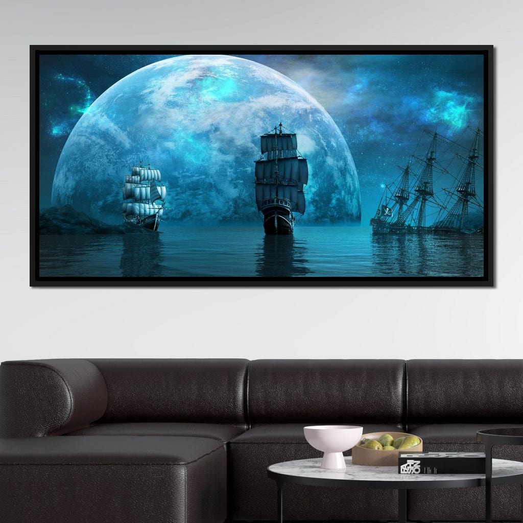 Sailing World Canvas Wall Art
